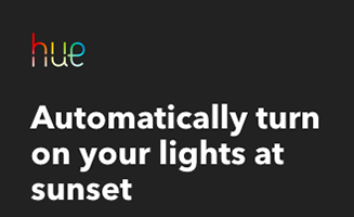Automatically turn on your lights at sunset