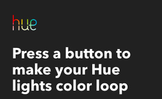 Press a button to make your Hue lights color loop